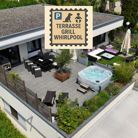 Penthouse - 3 Schlafzimmer- Sonnige Dachterrasse -Whirlpool & Alpenblick - Perfekt Fuer Romantik Oder Familienurlaub Mit Kind, Hund Willkommen - By Ferienwohnenamsee - Иберлинген Экстерьер фото