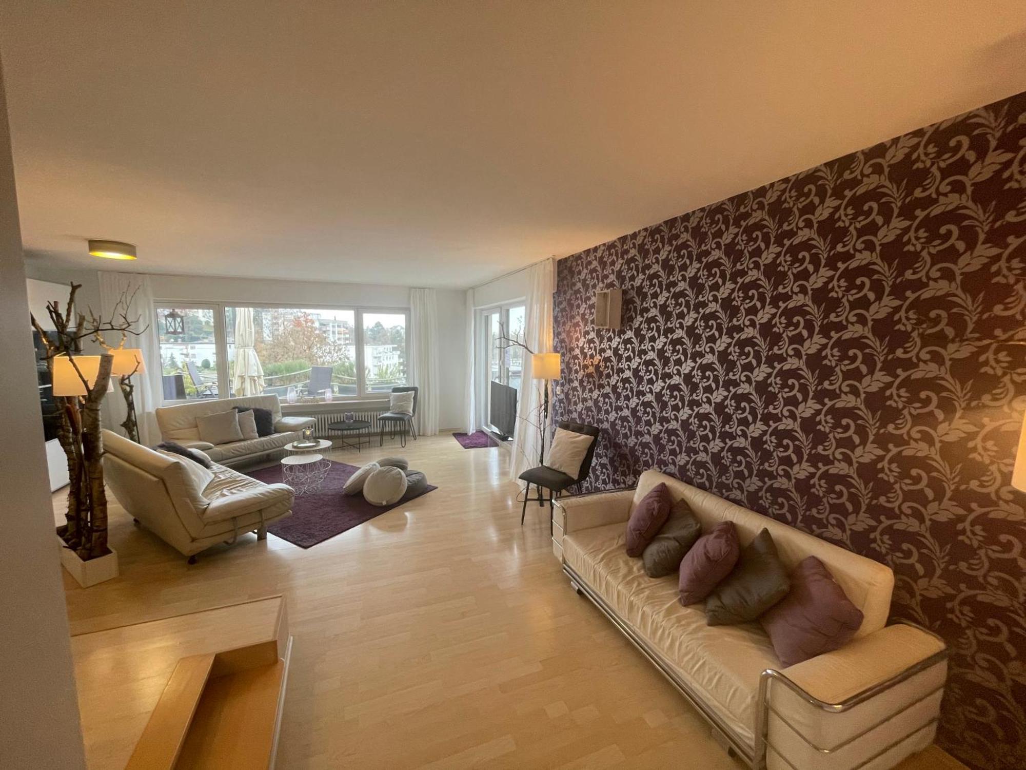 Penthouse - 3 Schlafzimmer- Sonnige Dachterrasse -Whirlpool & Alpenblick - Perfekt Fuer Romantik Oder Familienurlaub Mit Kind, Hund Willkommen - By Ferienwohnenamsee - Иберлинген Экстерьер фото
