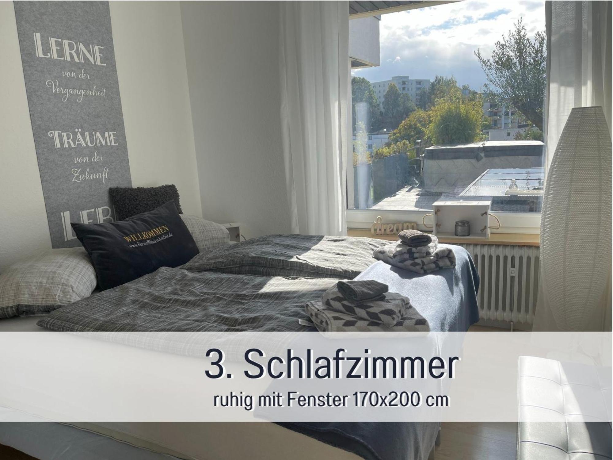 Penthouse - 3 Schlafzimmer- Sonnige Dachterrasse -Whirlpool & Alpenblick - Perfekt Fuer Romantik Oder Familienurlaub Mit Kind, Hund Willkommen - By Ferienwohnenamsee - Иберлинген Экстерьер фото